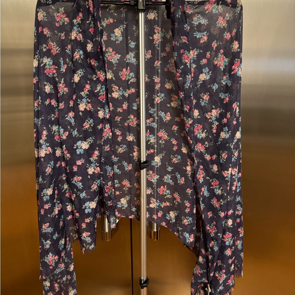Floral Purple/Pink/Green Scarf